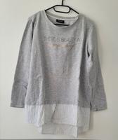 Gina Long Sweatshirt im Lagenlook, Gr. 42, hellgrau Nordrhein-Westfalen - Leverkusen Vorschau