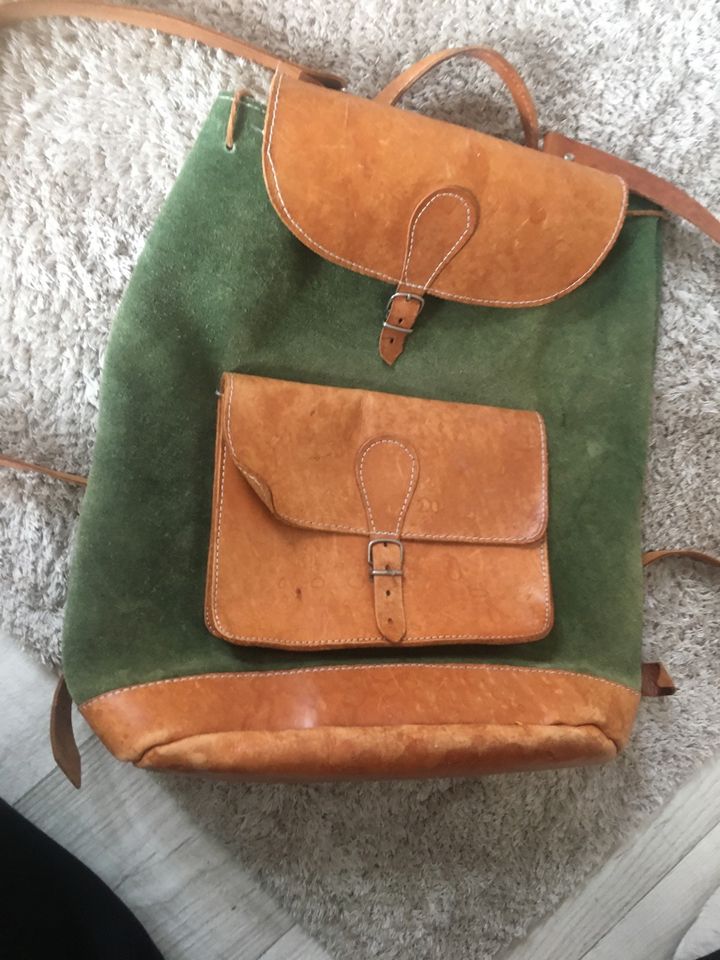 Rucksack echtleder Leder Designer Tasche groß bio hessnatur in Kempten