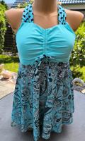 Tankini mit Hose, Türkis/Schwarz Größe 44 Cup C Baden-Württemberg - Rheinhausen Vorschau