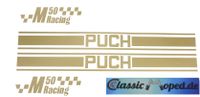 Puch M50 Racing Aufkleber Satz Decor Tank Seitendeckel GOLD NEU Niedersachsen - Salzhemmendorf Vorschau