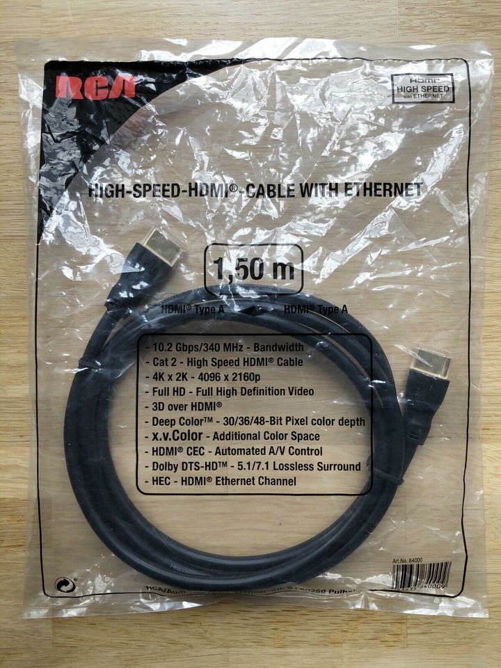 NEU in OVP: HDMI-Kabel mit vergoldeten Kontakten in Weyhe