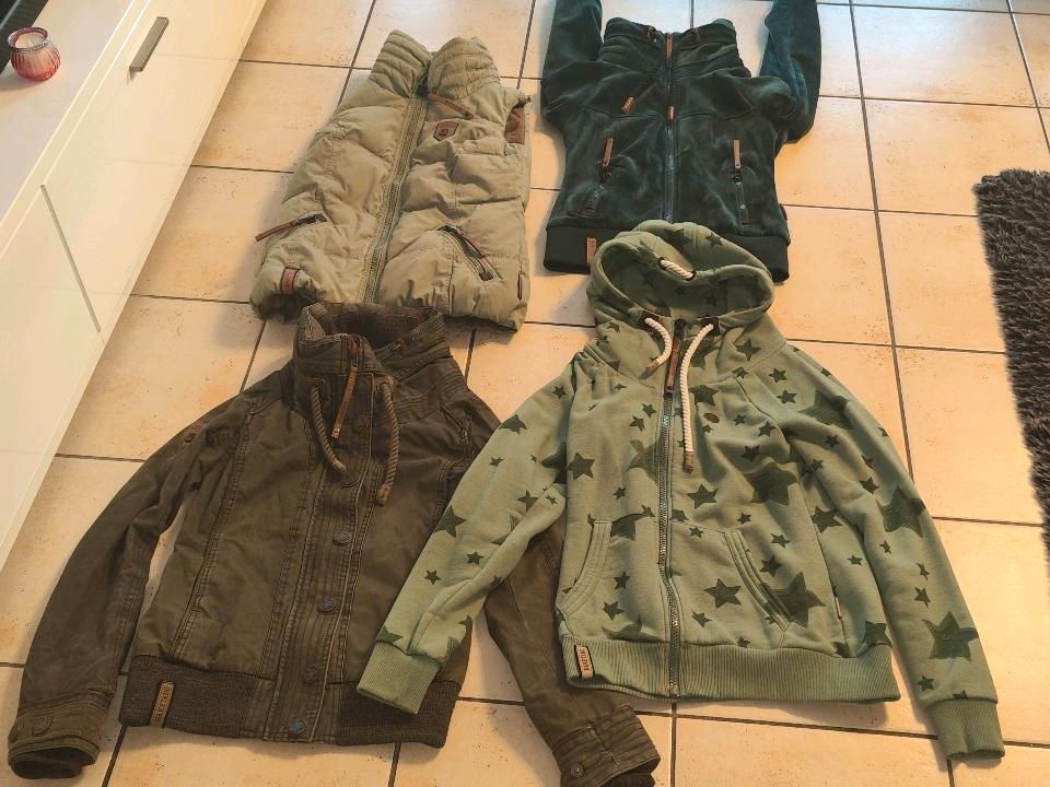 Naketano Sweat-jacke Jacke Weste S 34 36 grün Salbei Petrol Khaki in Voerde (Niederrhein)