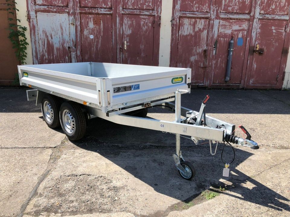 ❗❗❗SONDERPREIS ❗❗❗ Unsinn Hochlader Dreiseitenkipper 3-Seiten-Kipper UDK 2715-26-14 524418 2600kg 276x150 Autoanhänger GaLaBau Garten Landschaftsbau Transport Kaminholz Finanzierung in Leipzig