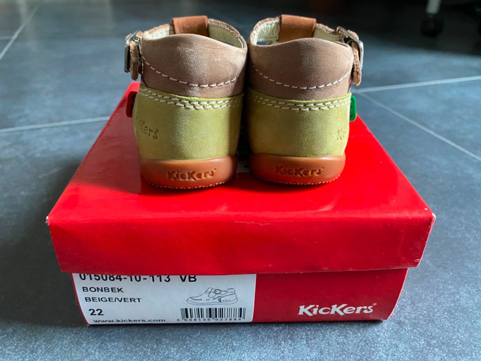 KICKERS Mädchen Ballerina BONBEK Leder, Gr. 22 beige NEU!! in Betzdorf