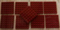 9 Gobricks Platten Plate 6 x 6 (3958) in Dark red / dunkelrot NEU Baden-Württemberg - Brühl Vorschau