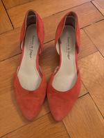 Damenschuhe Größe 36 rot Pumps zu verschenken Hessen - Wiesbaden Vorschau