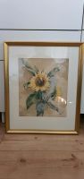 Altes Aquarell Bild Sonnenblume 1949 Berlin - Spandau Vorschau