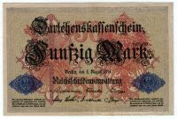 Darlehenskassenschein 50 Mark, 5. August 1914 Brandenburg - Brandenburg an der Havel Vorschau