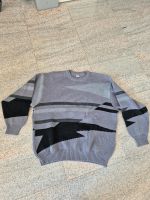 Pullover Gr. 50 grau schwarz Muster retro vintage 80er 90er Dresden - Cotta Vorschau