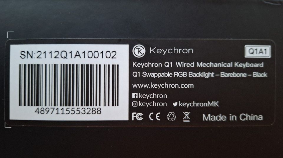 Keychron Q1 Mechanical Keyboard Barebone Version in München