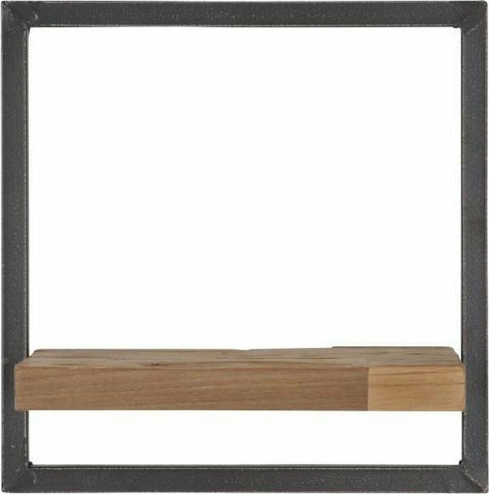 Wandregal M Metall schwarz Mangoholz Holz Regal NEU Wand Deko in Wermelskirchen