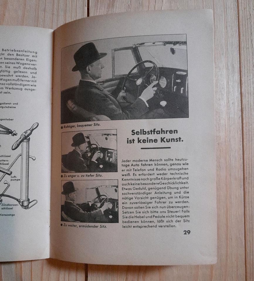 altes Handbuch Buch Adam OPEL A.G." Das Automobil " 1930 Prospekt in Niederwiesa