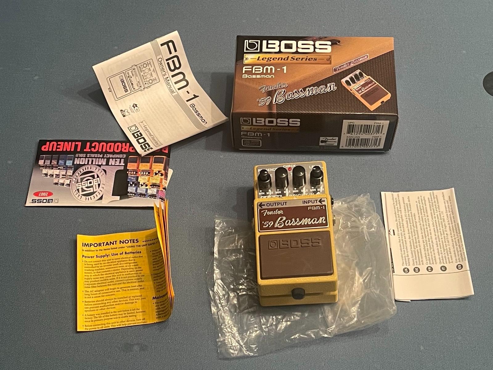 Boss, FBM -1 Pedal, 59, Fender, Bassman, OVP, Legend Series Boss, FBM -1 Pedal, 59, Fender, Bassman, OVP, Legend Series
