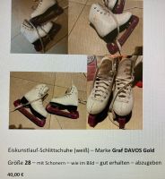 Eiskunstlauf-Schlittschuhe weiß - Graf Davos Gold Nordrhein-Westfalen - Gladbeck Vorschau