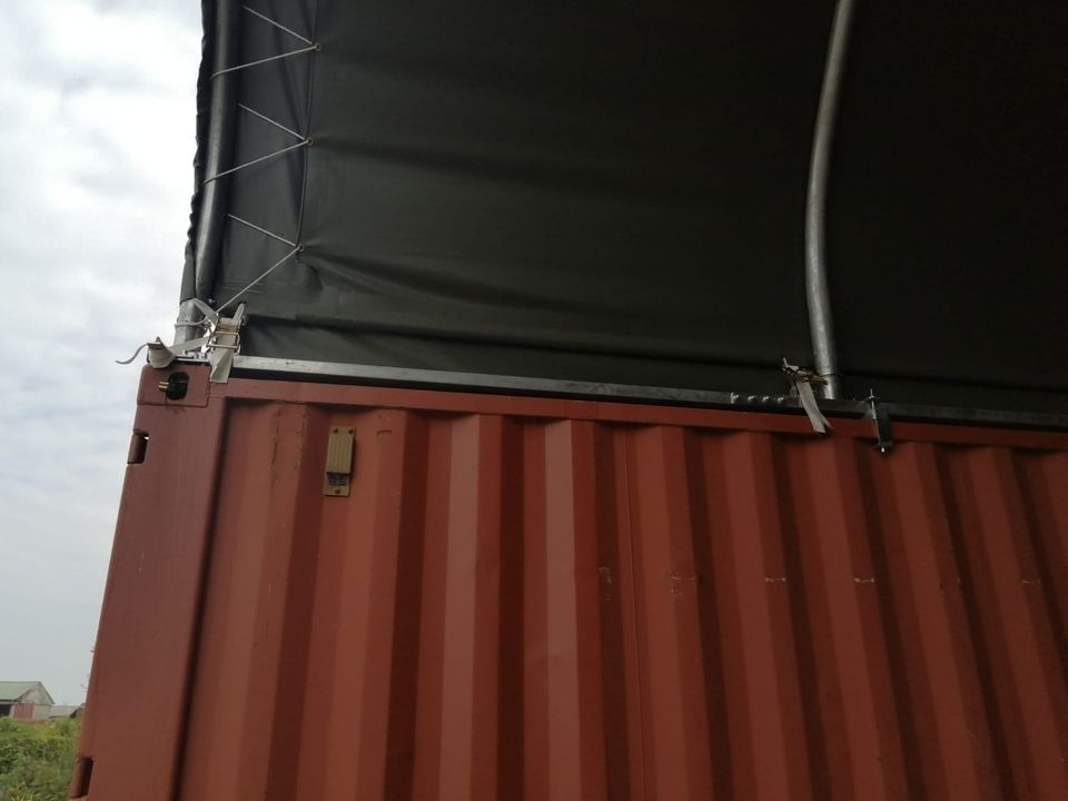 Containerüberdachung 12x10m , Rundbogenhalle in Geilenkirchen