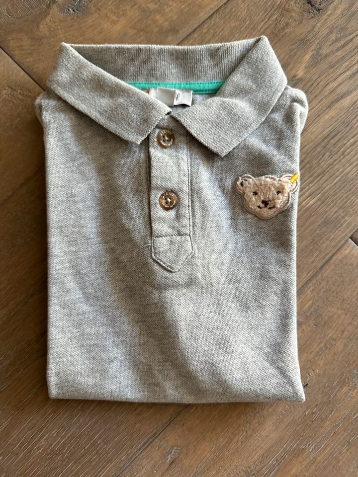 Graues Poloshirt von Steiff, Größe 116 in München