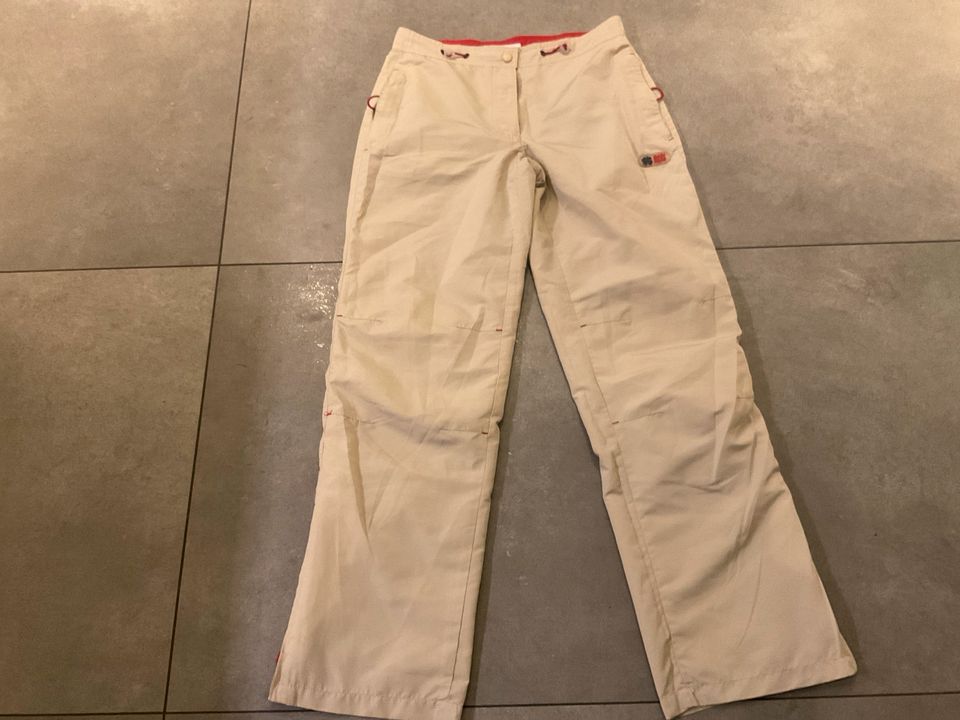 Sporthose beige/rot Gr 34/36 in Langenfeld