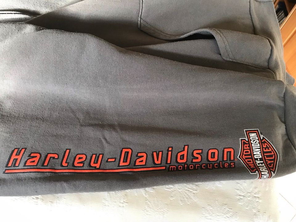 Harley Davidson Sweatshirtjacke grau XXL in Bad Urach