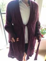 Cardigan Gr 38 M Wolle lila Jacke Mantel hessnatur Morgenmantel Baden-Württemberg - Ditzingen Vorschau