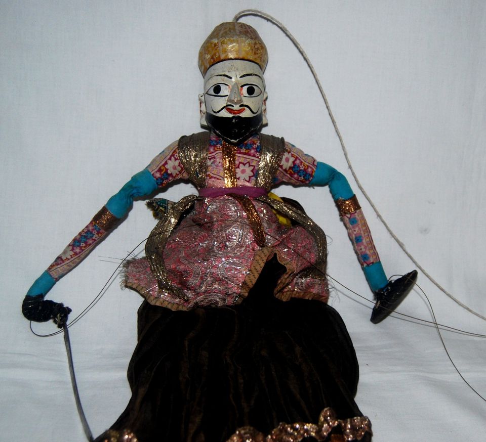 alte Marionettenpuppe aus Rajasthan - Indien in Berlin
