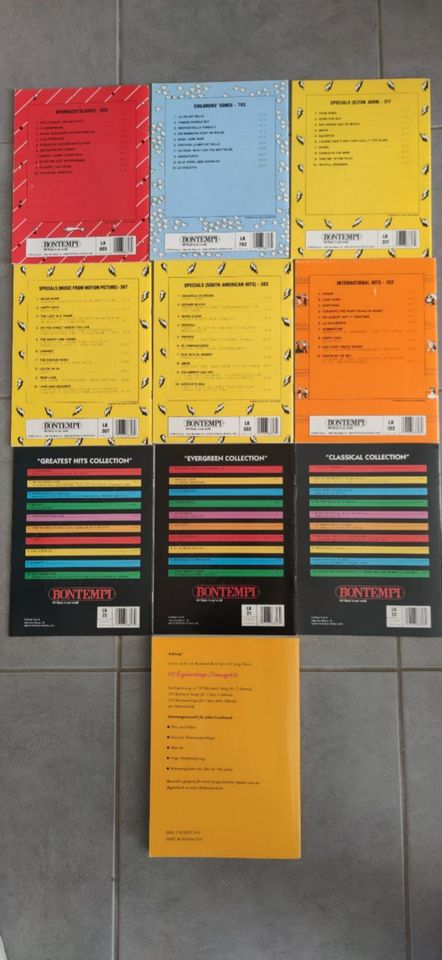 9 BONTEMPI Liederhefte, System 5 plus Methode, Buch:100 Keyboards in Brühl