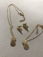 NEU, Ananas, Modeschmuck, Gold, Silber, Kette, Armband,Ohrstecker Nordrhein-Westfalen - Willich Vorschau