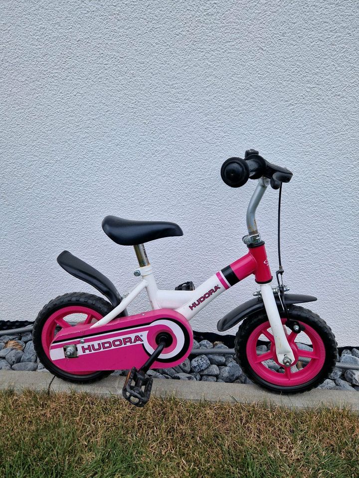 Kinderfahrrad Hudora weiß pink in Dresden