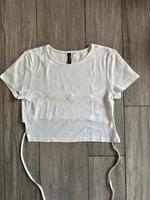 T-Shirt weiß mit Bindedetail, H&M Gr. M Nordrhein-Westfalen - Recklinghausen Vorschau