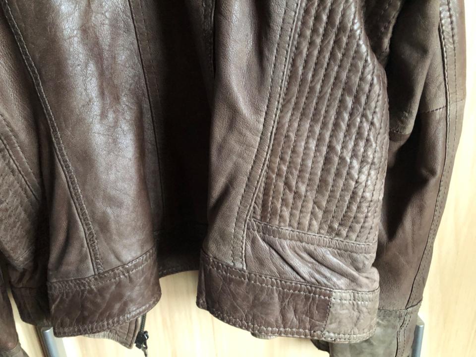 Street One Damen Lederjacke Gr. 42 Braun Cognac, Schafsleder in Naumburg 