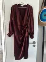 Schockobraunes Wickelkleid Kleid Satin Wuppertal - Langerfeld-Beyenburg Vorschau