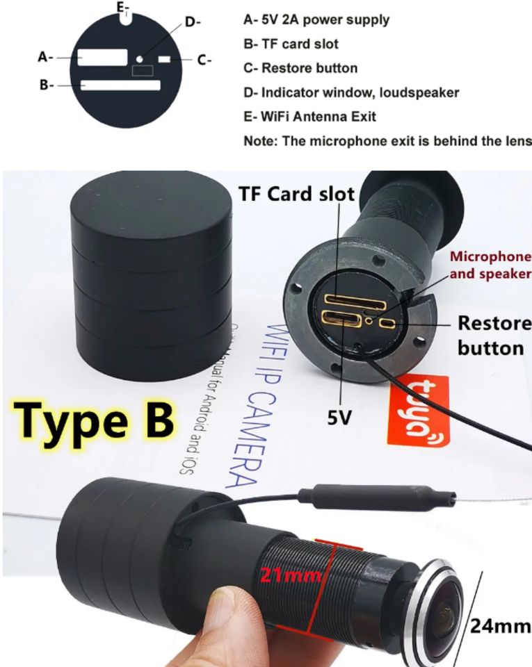 NEU Tuya Tür spion Door Kamera in Ditzingen
