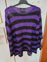 killstar damen pullover distroyed Streifen strick gr xxl Niedersachsen - Bad Bevensen Vorschau