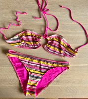 Bikini 80er Style Hose & Oberteil bunt Stripes 38 M Cup B Bayern - Würzburg Vorschau