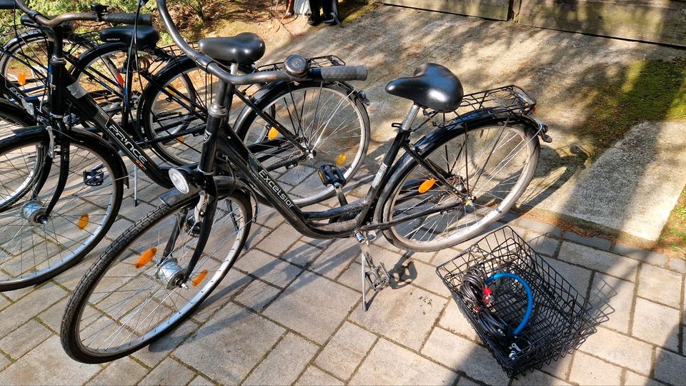 5 Fahrräder inkl 3erStänder , 2Körbe, 3Schlösser in Wandlitz