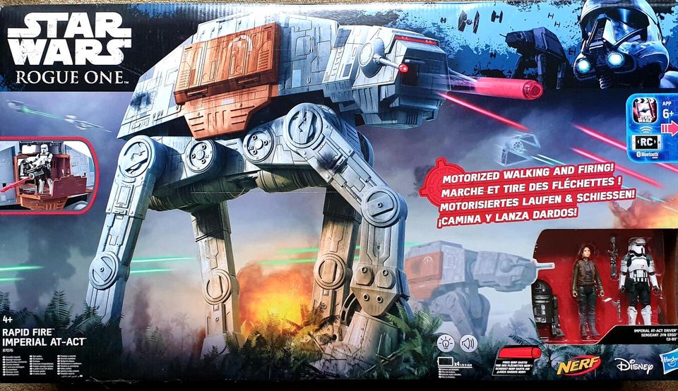 STAR WARS Hasbro Rapid Fire - Imperial AT-ACT Rogue One NERF,Neu/ in Potsdam