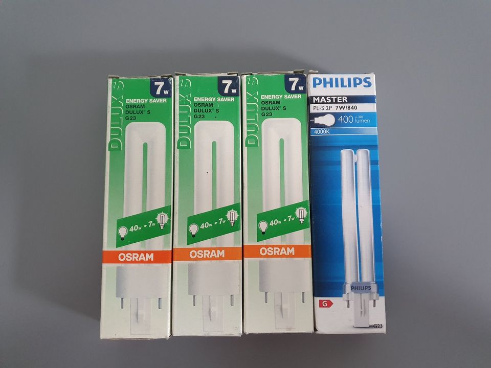 Lampe Osram Philips G23 7 Watt 7W | 4 Stück in Dortmund