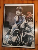 Puzzle 1000 Teile Mädchen auf Motorrad in Bilderrahmen 51 x 71 cm Baden-Württemberg - Bonndorf Vorschau