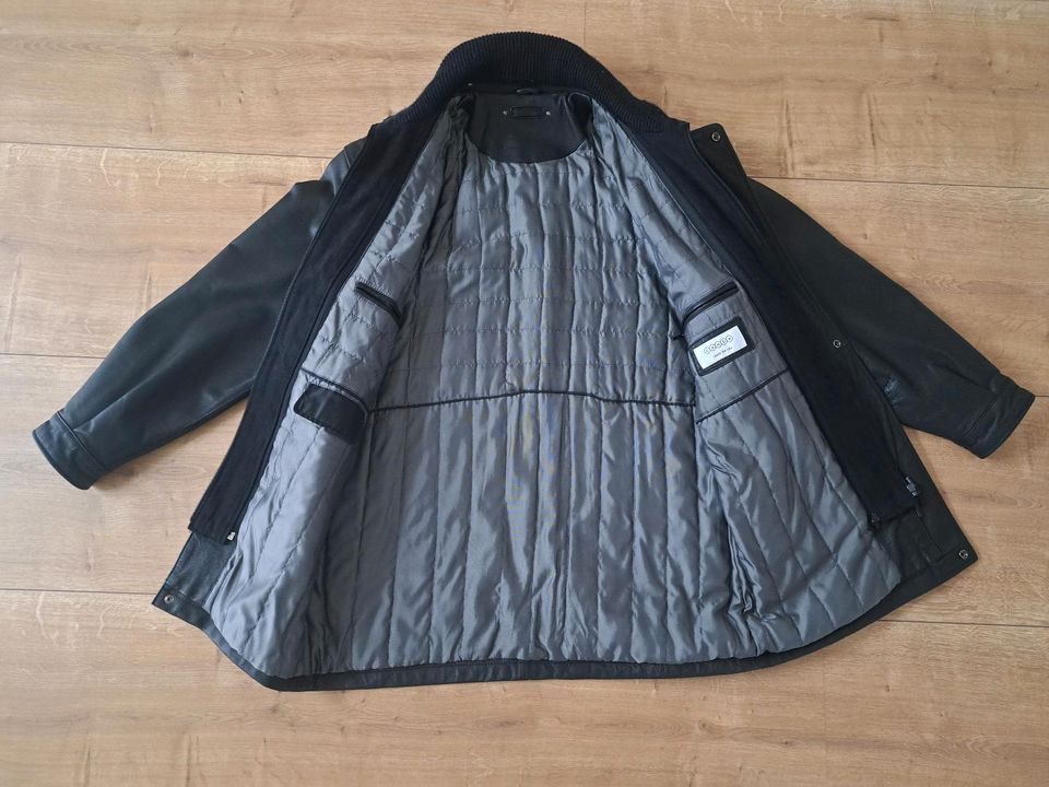 Lederjacke Nappaleder, Farbe schwarz, Größe 50 in Marl