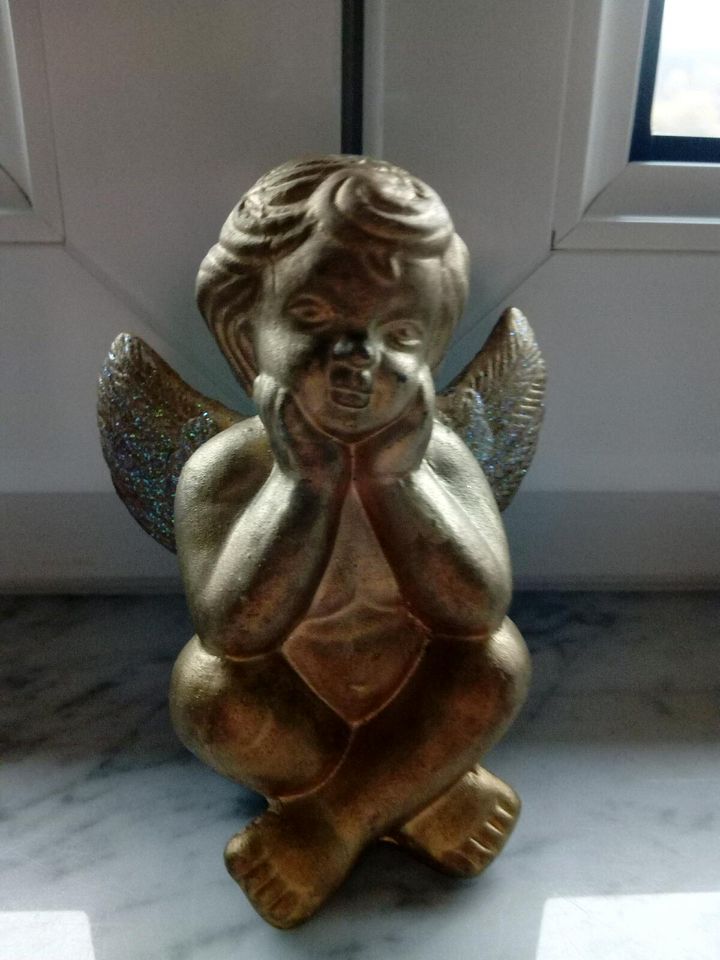 Deko Engel Gold Figur Weihnachten in Bad Teinach-Zavelstein