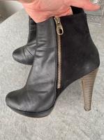 Schwarze Leder Ankle Boots S.Oliver Bayern - Marktheidenfeld Vorschau