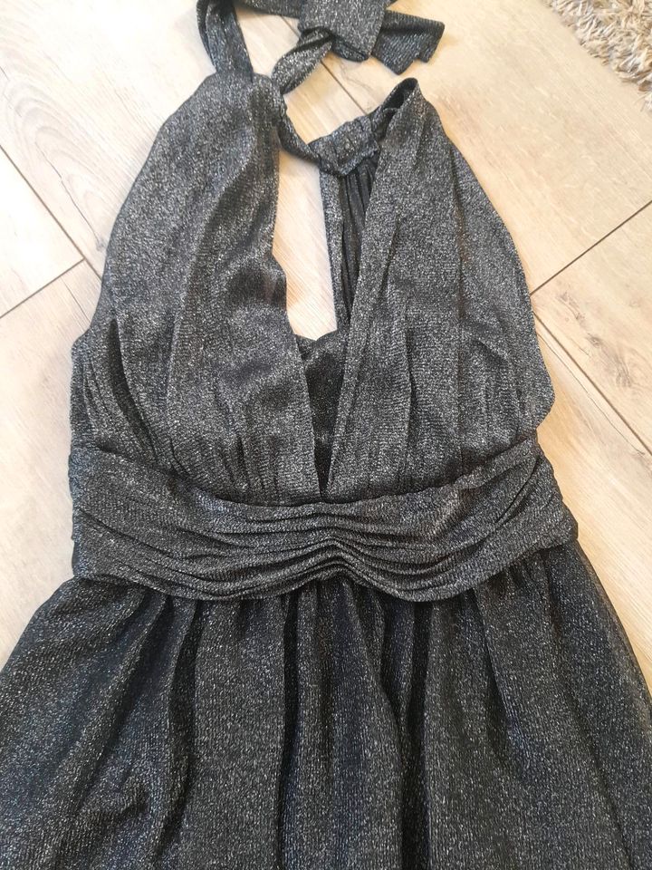 Cocktailkleid Neckholder Schwarz Glitzer in Aachen