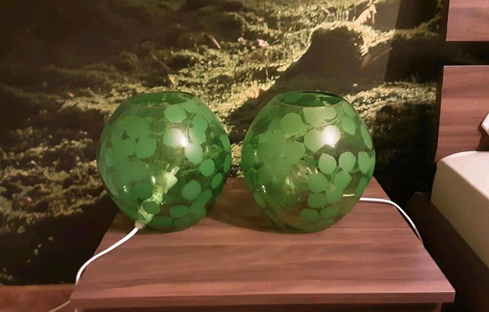 2x Tischleuchte Ikea Knubbig groß Lampe grün in Hilpoltstein