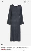 Bodycon Kleid aus Strukturstrick / Grau / L Bayern - Aichach Vorschau