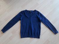 schöner blauer Pullover blau Damen braun Größe L XL 42 44 Bayern - Bad Kissingen Vorschau