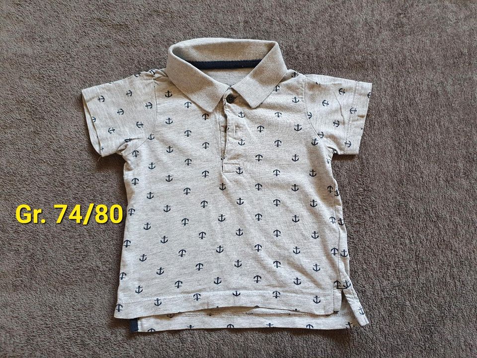 15 Baby Jungs kurzarm T-Shirts,Oberteil,Shirt,Mode,Größe 74/80 in Michelau i. OFr.