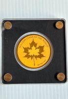 999-er Goldmünze "Maple Leaf" Ø 40mm, 1/200oz Republik Tschad PP Nordrhein-Westfalen - Langenfeld Vorschau