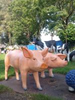 Schweine Eber, Sau Lebensgroß Glasfaser Gartenfigur Niedersachsen - Varel Vorschau