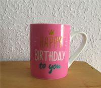 Becher Tasse Geburtstag Happy Birthday rosa Pink Hannover - Vahrenwald-List Vorschau
