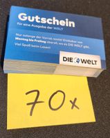 70 Gutscheine für DIE WELT Mo.-Fr. | Gültig bis 31.12.2024 Schleswig-Holstein - Boostedt Vorschau