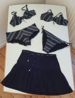 Esprit Bikini, 5-teilig, schwarz-weiß-rosa-gestreift, Gr. 38/ 75B Bremen - Woltmershausen Vorschau